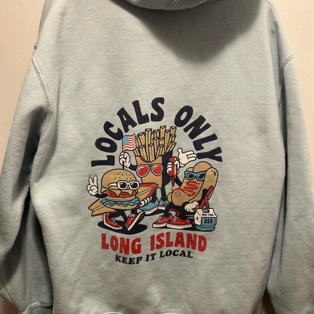 LOCALS ONLY Long Island Hoodie - Light Blue